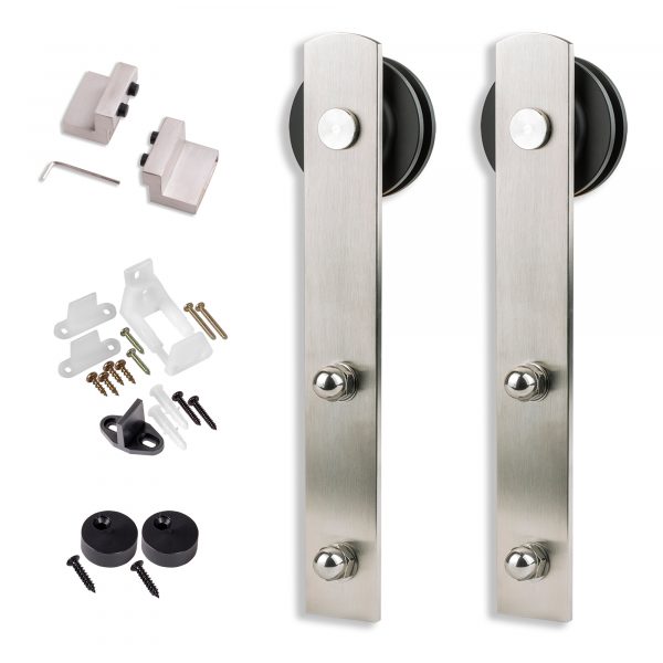 ADD A DOOR Straight Strap Satin Nickel