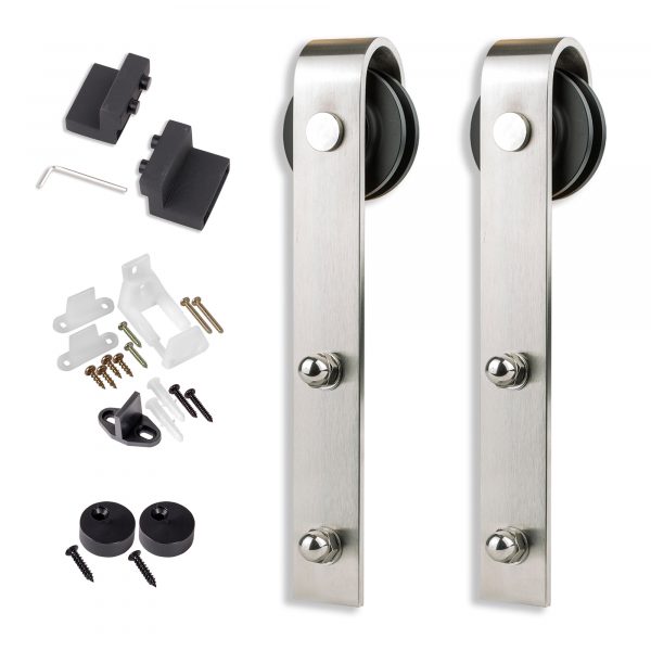 ADD A DOOR Bent Strap Satin Nickel