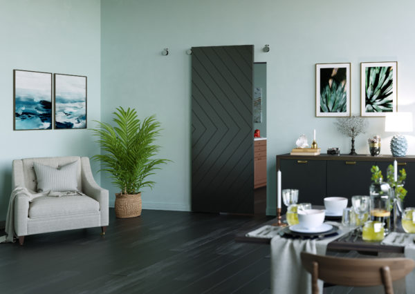 Invisiglide 36 inch Satin Nickel Sherwood Lifestyle