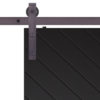 Sherwood Barn Door Slab Hardware Strap Close