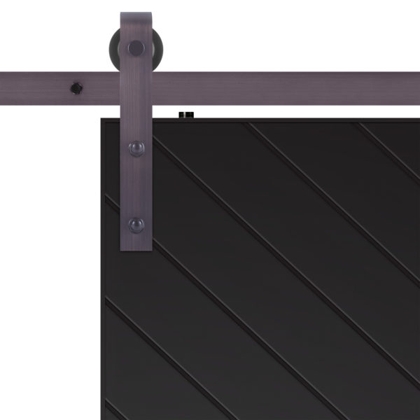 Sherwood Barn Door Slab Hardware Strap Close