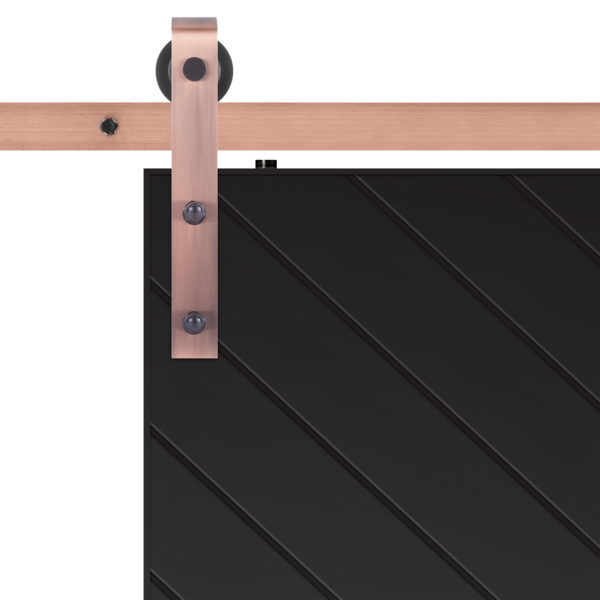 Sherwood Barn Door Slab Hardware Strap Close