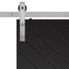 Sherwood Barn Door Slab Hardware Strap Close
