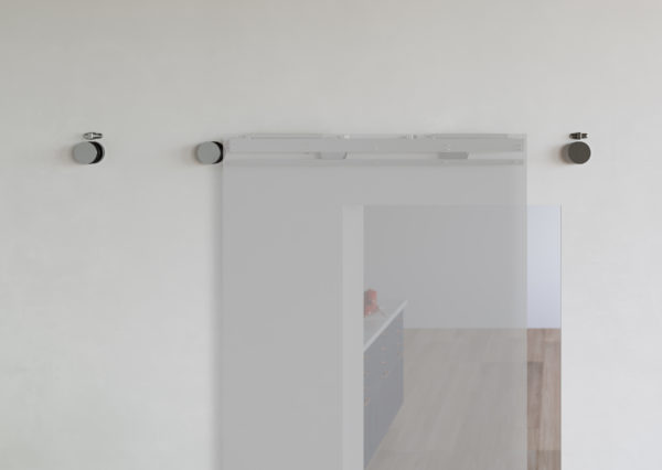 Invisiglide 36-inch Satin Nickel Straight On