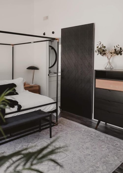 Sherwood Extra Tall Arrow Design InvisiGlide Barn Door Kit for Lynda McKeen